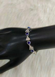 Pure Silver Geometric Bracelet