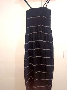Striped Dress with Shrug
