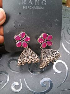 Floral Jhumka Earrings