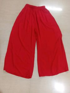 Red And White Palazzo Size XXL