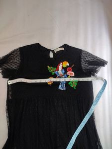 Zara Black Lace Dress (Stretchy) Bust 36-40