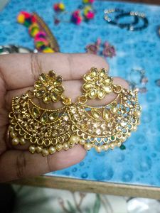 Bundle Of 12 Earnings Jhumka And 3 Multi Bracelet