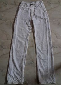 Zara Beige Denim Jeans