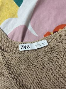 Beige Knit Tank Top