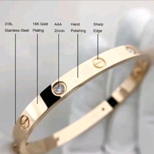 Cartier Gold Stainless Steel Love Bracelet