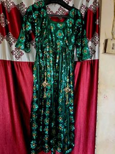 Emerald Green Sequin Dress