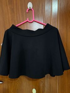 Black Mini Ruffle Skirt