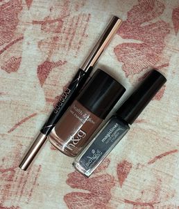 Black Eyeliner nail polish  eyebrow pencil