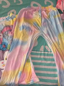 StellaLou Tie Dye Pajama Set Nightsuit