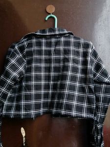 Black &amp; White Plaid Shirt