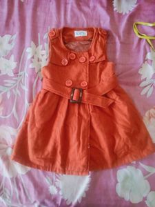 Girls Orange Dress
