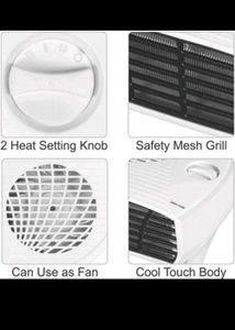 WAXOTECH 1500-watt White Fan Room Heater