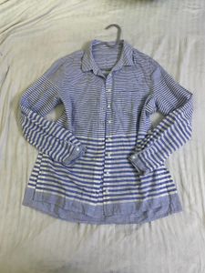 Striped Blue Shirt Fits S-M