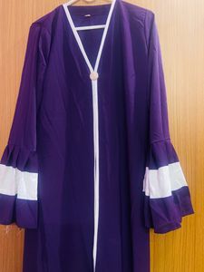 Regal Elegance: The Purple Abaya💜