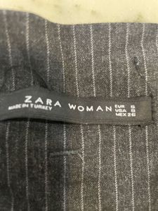 ZARA Striped High-Waisted Pants