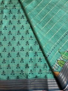 Like new Green organza Saree