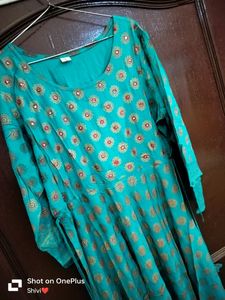 Sky-blue Gawn kurti