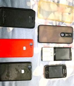 Used Mobile Phones Bundle And Back Cover