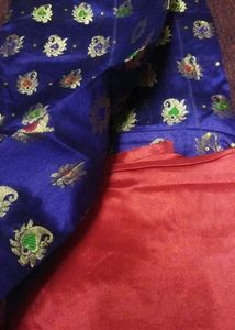 🥰New Wedding Shiny Dress Material Unstitched Suit