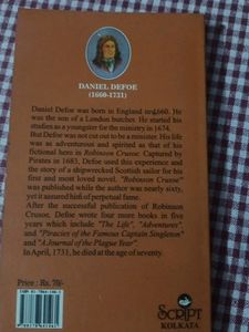 ROBINSON CRUSOE BY DANIEL DEFOE