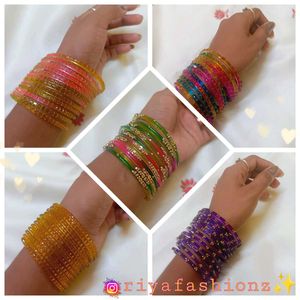 New trendy glass bangles