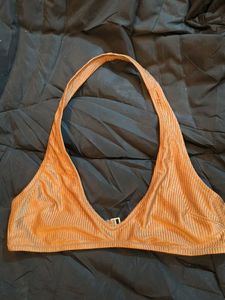 Ribbed Halter Crop Top