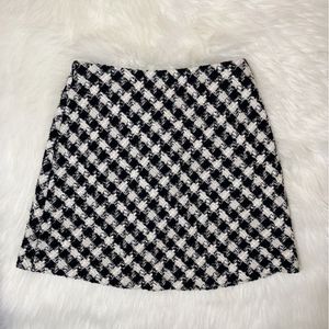 Houndstooth Mini Skirt