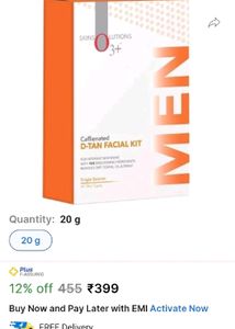 O3+ D-tan Facial Kit For Men