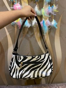 zebra-print handbag
