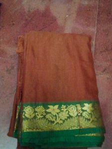 Chettinad cotton saree with Green Border