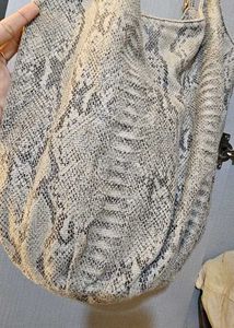 Y2k Snake Print Hobo Bag