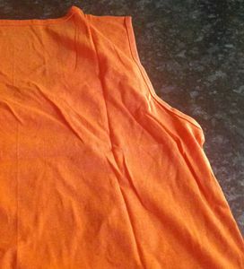 Orange Graphic T-Shirt (Sleeveless)