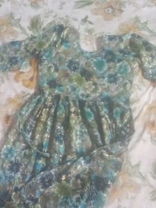 Vintage Floral Print Dress