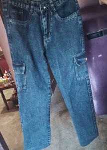 Grey Cargo Jeans