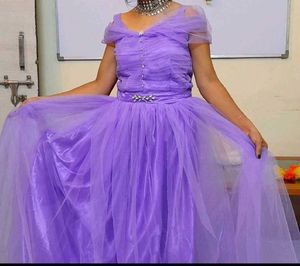 Elegant Purple Ethnic Gown