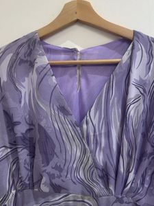 Purple Print Dress
