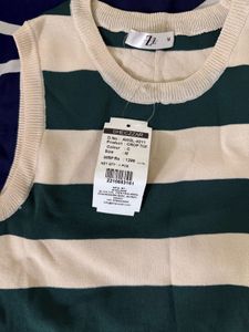 Striped Knit Vest - Trendy!