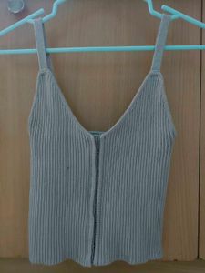 Tank Top In Grey Colour Zara.