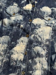 Denim Bleach Tie-Dye Shirt