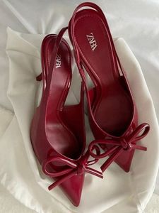 Zara Patent Bow Heels