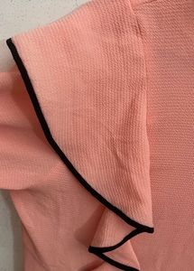 Peach Ruffled Top