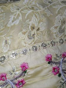 Brand New Pearl Work Silk Suit (Not Used)