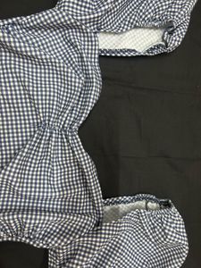 Checkered Blue Top