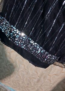 Black Party Wear Sari