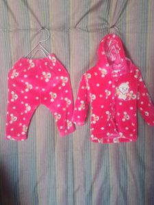 Cute Bear Print Outfit