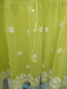 Lime Green Kurta with Inner