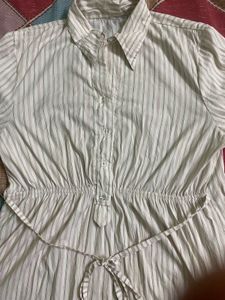 Striped Shirt Dress