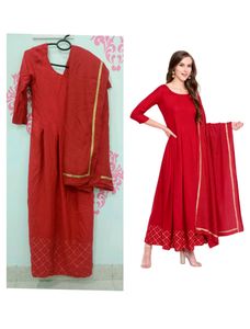 Stylum Women's Rayon Kurta with Dupatta Set