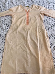 Straight Kurta- Peach Pink