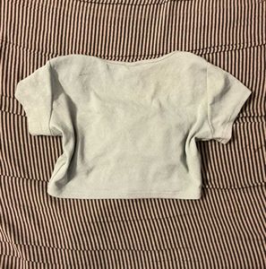 Cute Light Blue Crop Top